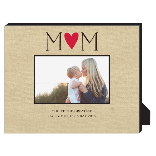 Mom Is The Greatest Personalized Frame, - Photo insert, 8x10, Beige