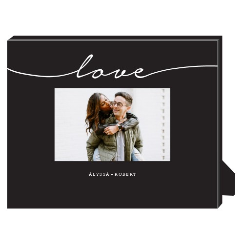 Modern Scripted Love Personalized Frame, - No photo insert, 8x10, Gray