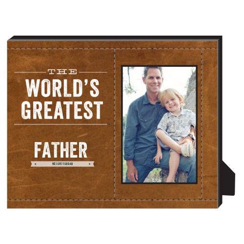 Worlds Greatest Personalized Frame, - Photo insert, 8x10, Brown