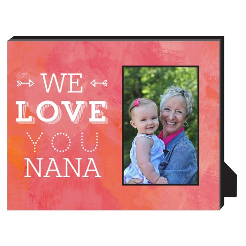 We Love You Personalized Frame, - Photo insert, 8x10, Pink