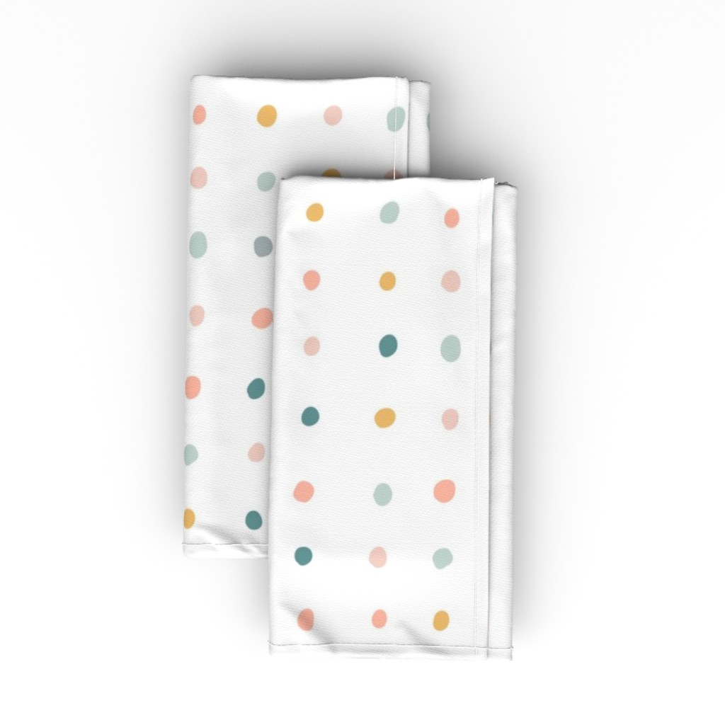 Confectionery Dots - Multi Cloth Napkin, Longleaf Sateen Grand, Multicolor