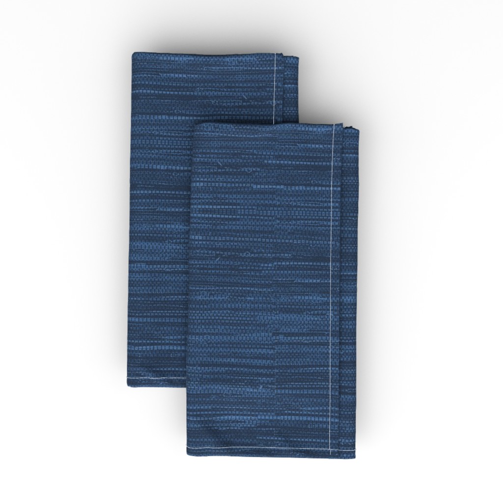 Grasscloth Cloth Napkin, Longleaf Sateen Grand, Blue