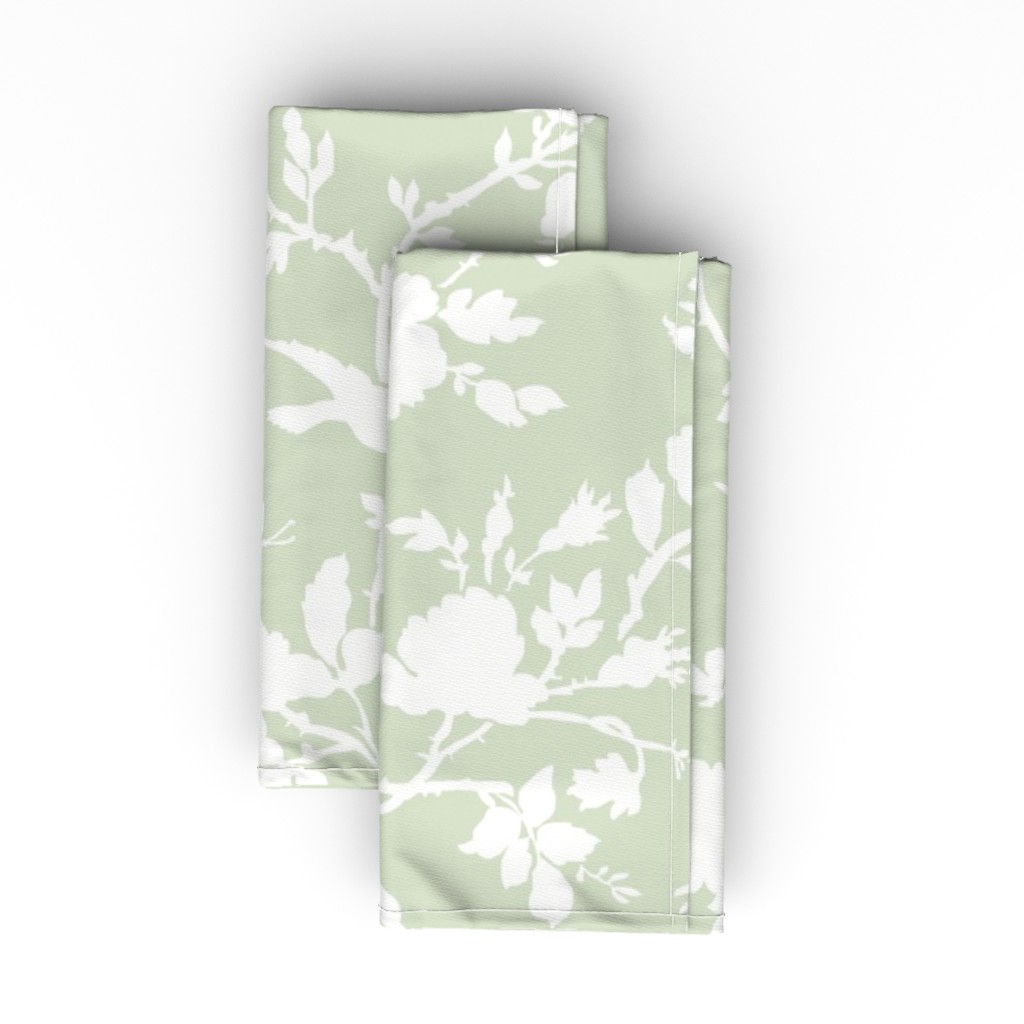 Ames Chinoiserie Silhouette Cloth Napkin, Longleaf Sateen Grand, Green