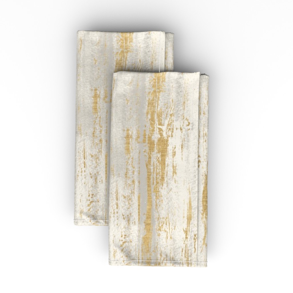 Painted Texture Birch Cloth Napkin, Longleaf Sateen Grand, Yellow