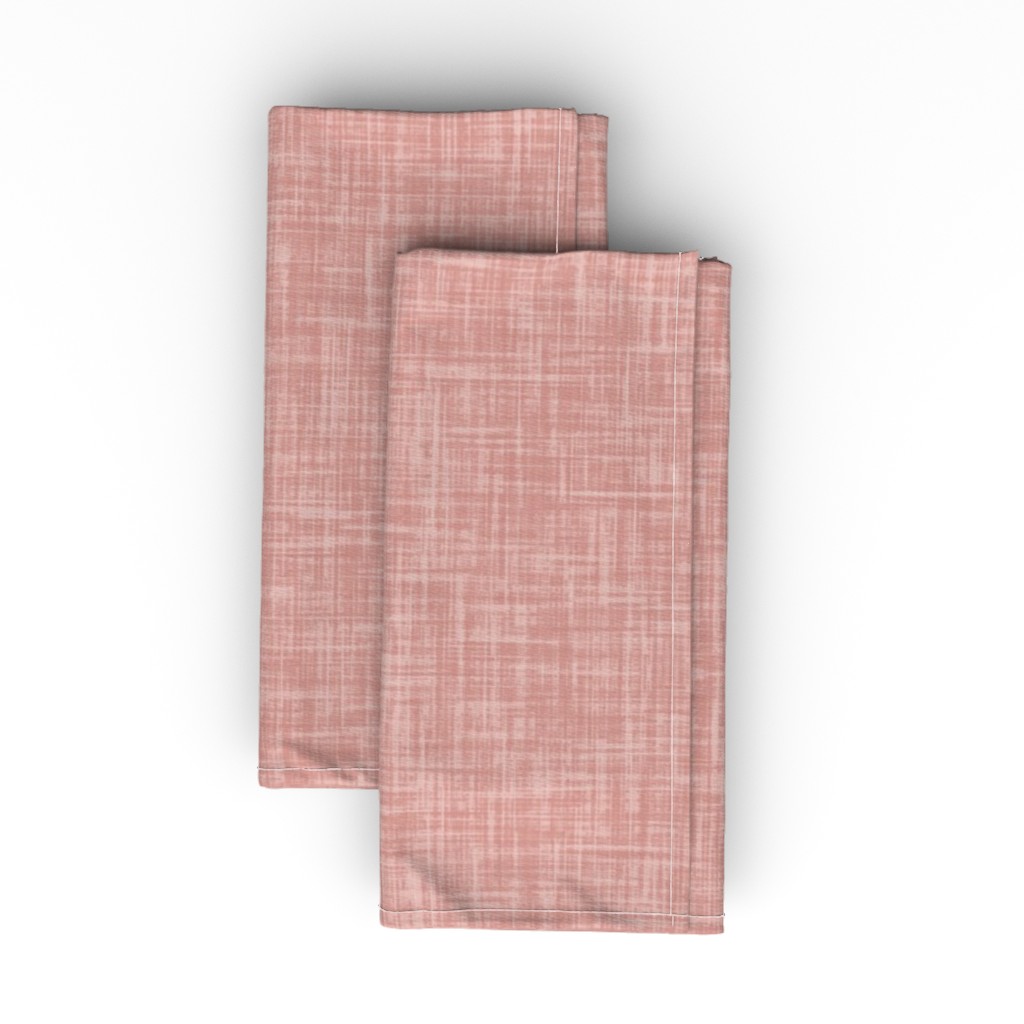 Vintage Linen Cloth Napkin, Longleaf Sateen Grand, Pink