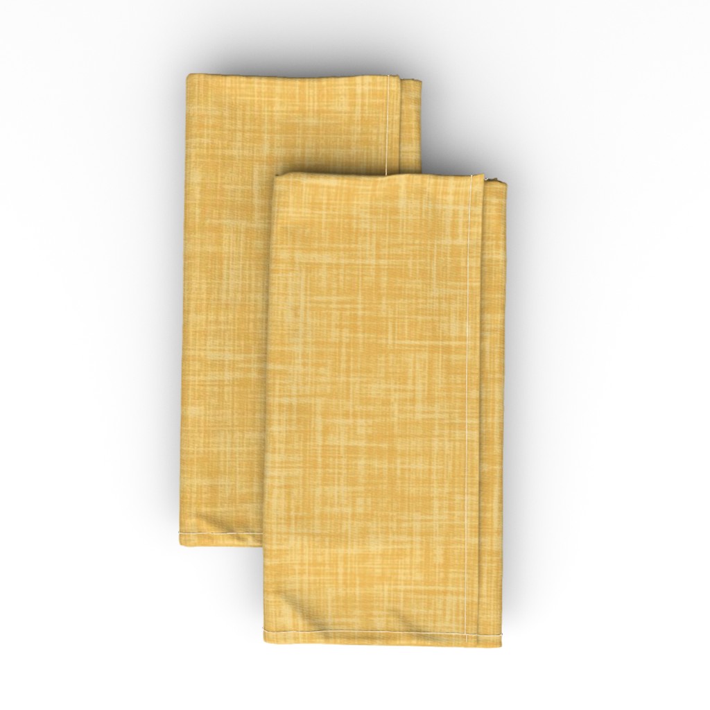 Vintage Linen Cloth Napkin, Longleaf Sateen Grand, Yellow