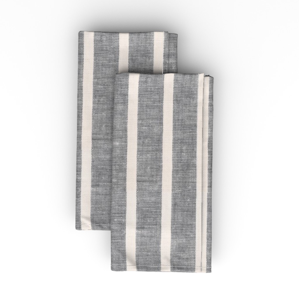 Linen Towel Vertical Cloth Napkin, Longleaf Sateen Grand, Gray