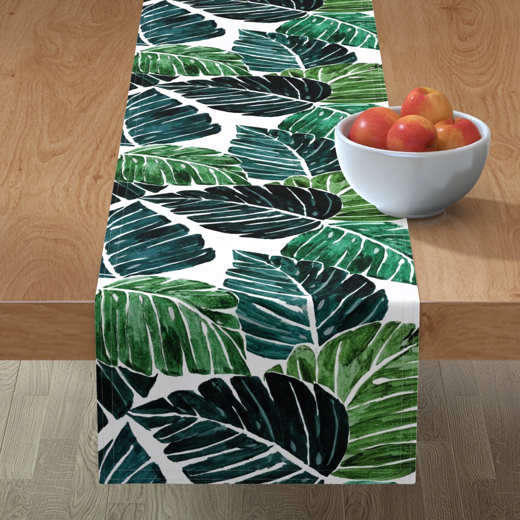 Green Leaf Table Runner Shutterfly