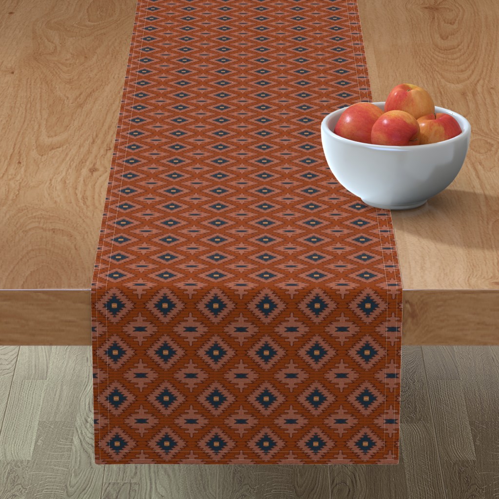 Sedona French Vintage Table Runner, 108x16, Red