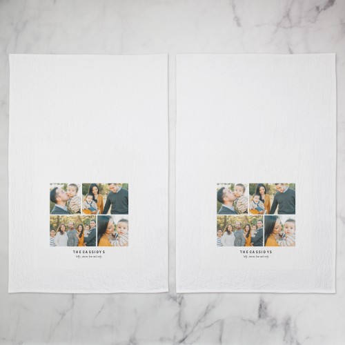 Gallery of Four Tea Towel, Set of 2, Multicolor, multi