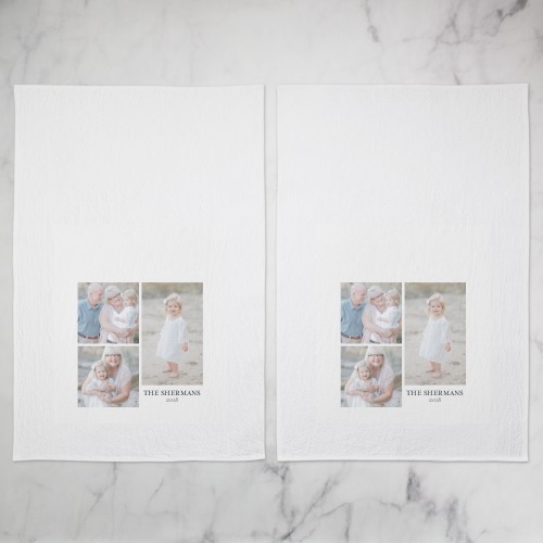 Gallery of Three Tea Towel, Set of 2, Multicolor, multi