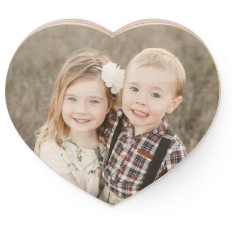photo gallery heart wooden magnet