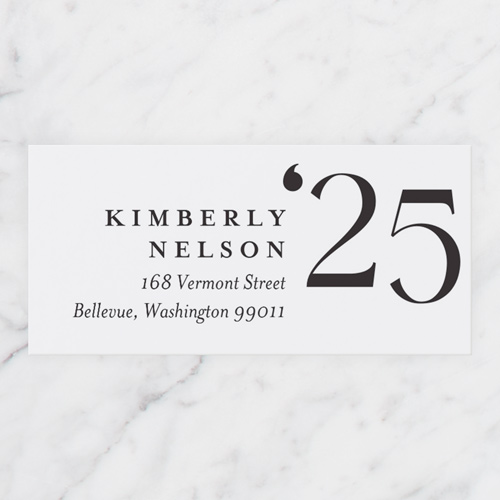Unsinkable Year Address Label, White, Address Label, Matte