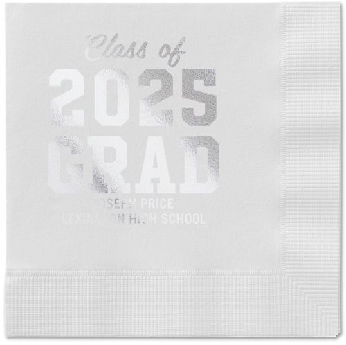 Collegiate Celebration Napkin, Blue, White