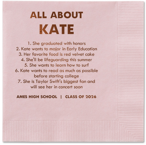 All About Napkin, Brown, Blush, mocha