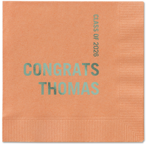 Bold Acclaim Napkin, Green, Coral, sage