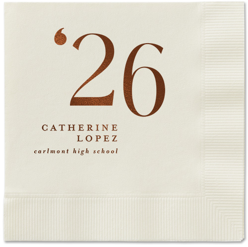 Slanted Style Napkin, Brown, Ecru, mocha