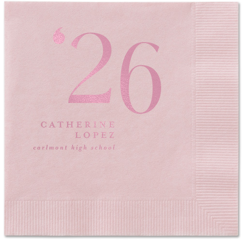 Slanted Style Napkin, Pink, Blush, blush