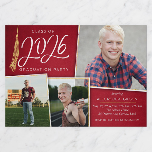 Red Custom Invitation Cards