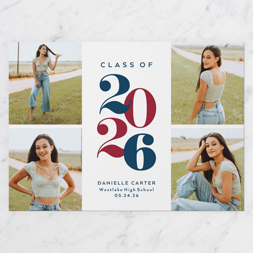 White Graduation Announcement Templates