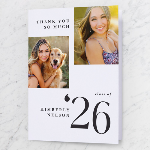 Unsinkable Year Thank You Card, White, 3x5, Matte, Folded Smooth Cardstock, White