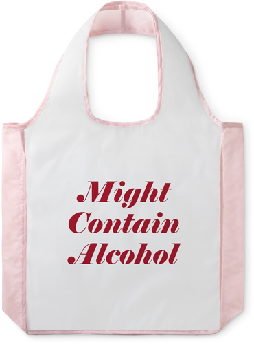 May Contain Reusable Shopping Bag, Blush, Multicolor