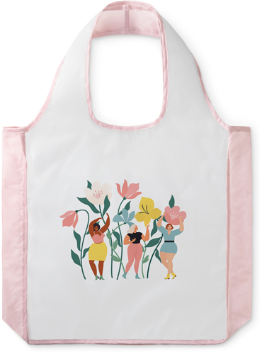Femme Florals Reusable Shopping Bag, Blush, Multicolor