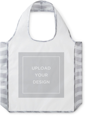 upload your own design reusable shopping bag