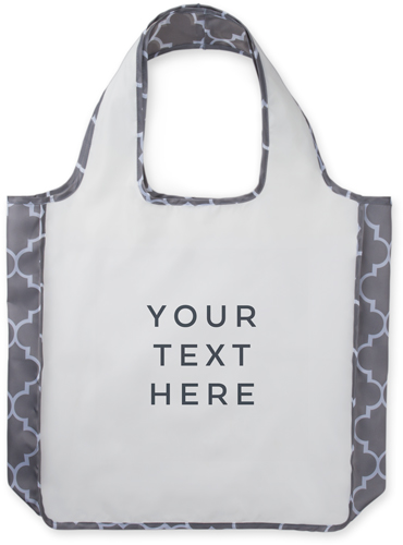 Your Text Here Reusable Shopping Bag, Classic Mosaic, Multicolor