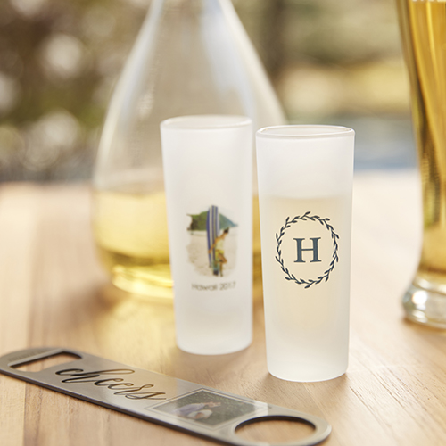 Personalized 2.5 oz. Metal Shot Glasses