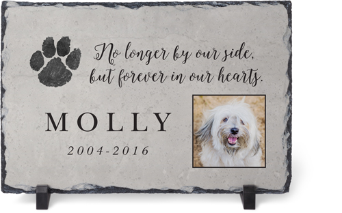 Forever in Our Heart Slate Plaque, 7.5x11.5, Beige
