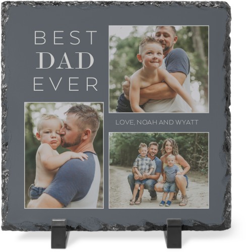 Classic Best Ever Slate Plaque, 8x8, Gray