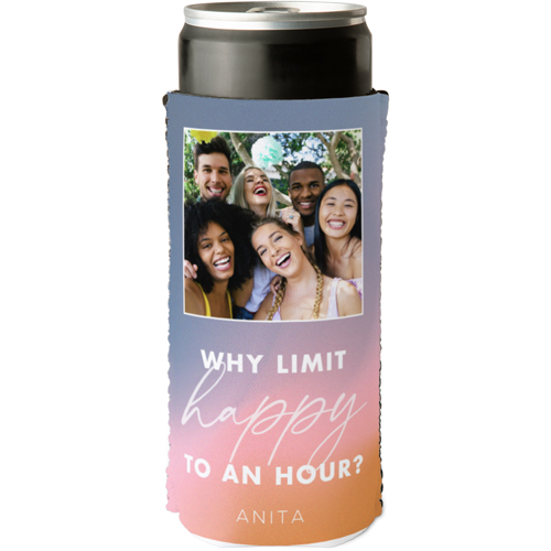 Why Limit Happy Slim Can Cooler, Slim Can Cooler, Pink, dusk pink