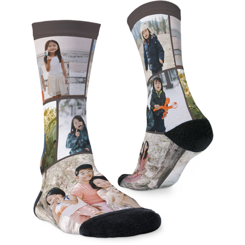 Gallery of Five Custom Socks, Multicolor