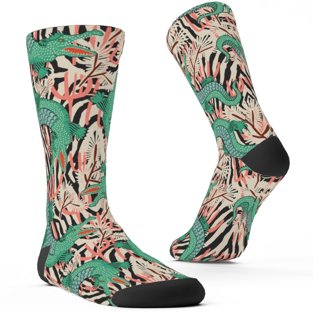 Bazaar Maxima Gator Custom Socks, Green