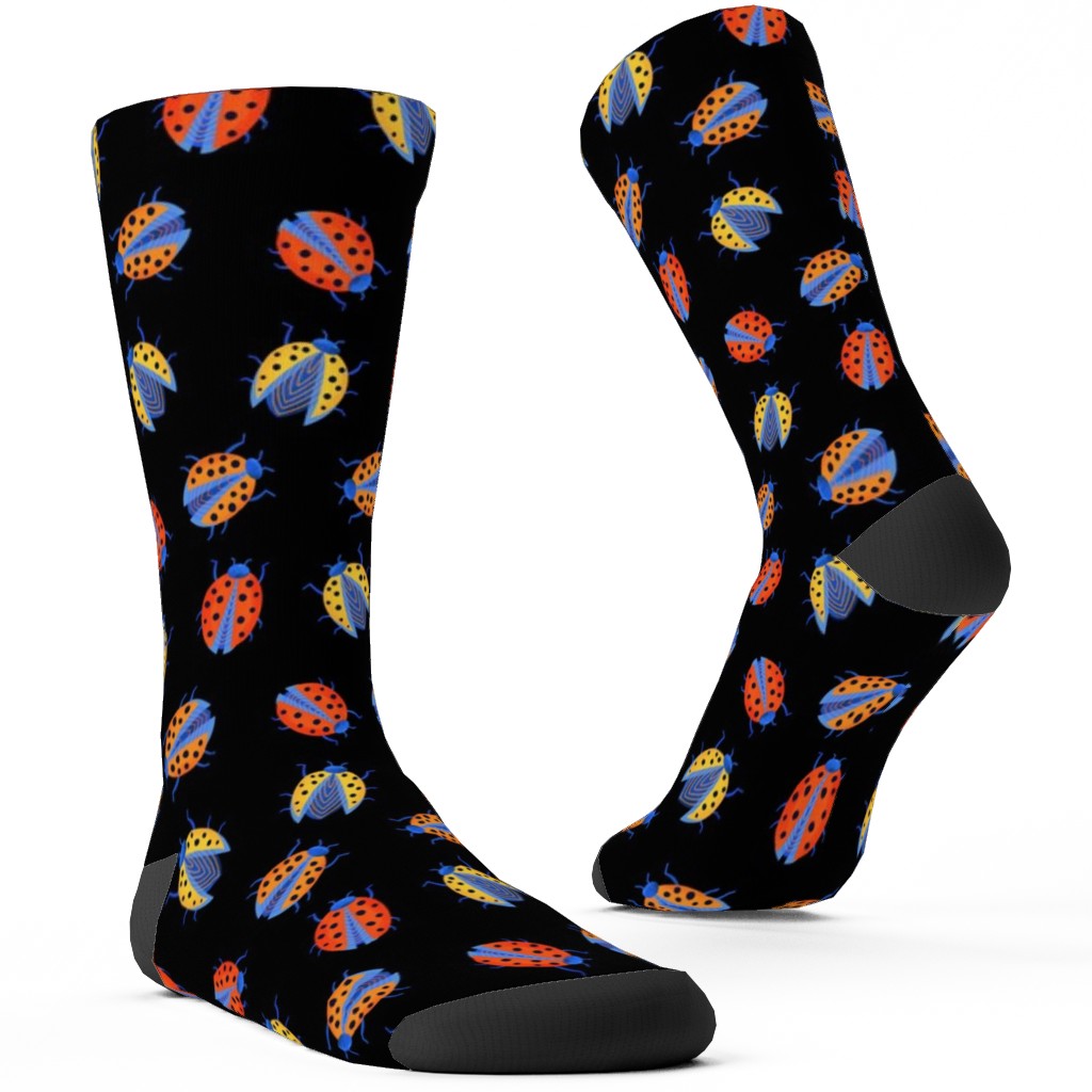 Classic Ladybugs Custom Socks, Multicolor