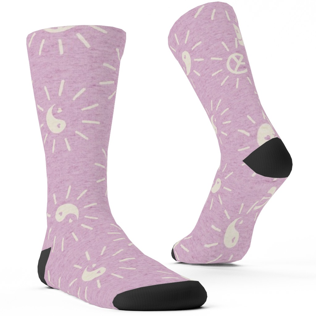 Cool Vibes Custom Socks, Pink