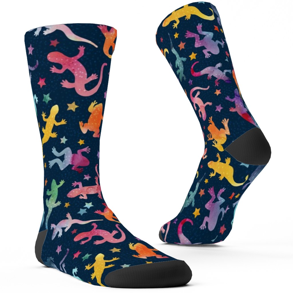 Pond Life Custom Socks, Multicolor, Baltic
