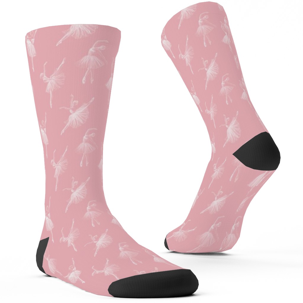 Ballerinas Custom Socks, Pink