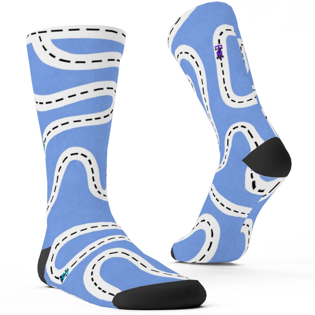 Speed Racers Custom Socks, Blue