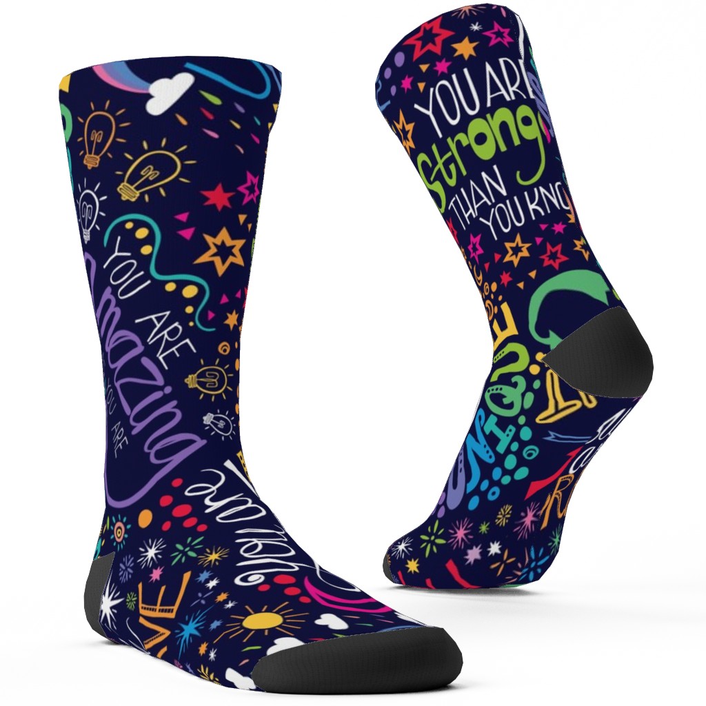 Affirmations Custom Socks Shutterfly