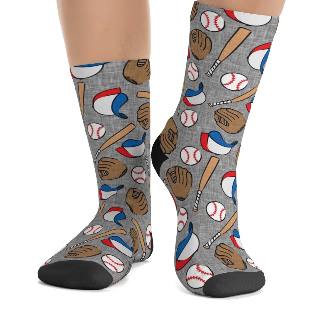 Baseball Bats Mits and Balls Custom Socks Shutterfly
