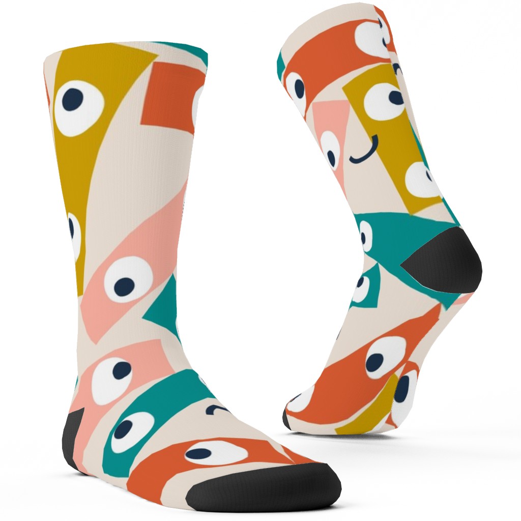 All the Feels - Multi Custom Socks, Multicolor