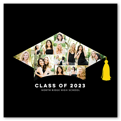 Grad Cap Collage, 8x8black