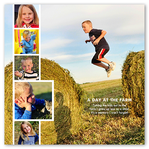 Photo on Photo Vertical, -12x12-White