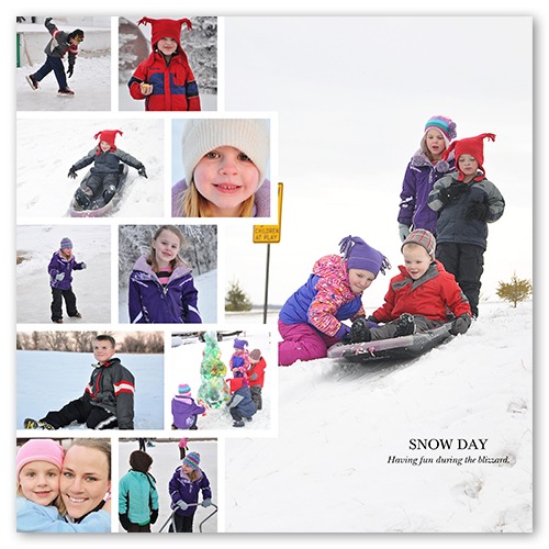 Photo on Photo Horizontal High Count, -12x12-White