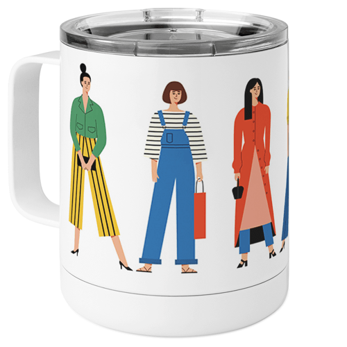 Material Girls Stainless Steel Mug, 10oz, Multicolor