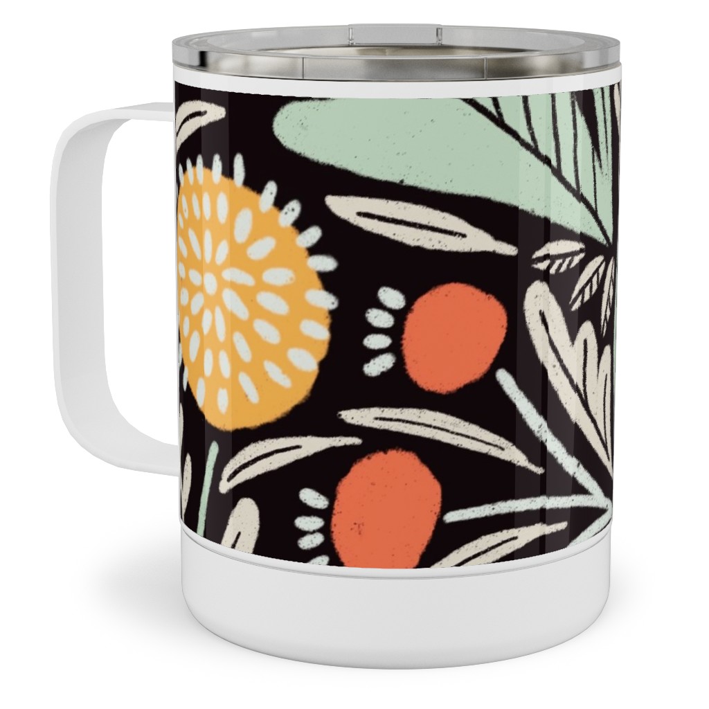 Astrid - Dark Stainless Steel Mug, 10oz, Multicolor