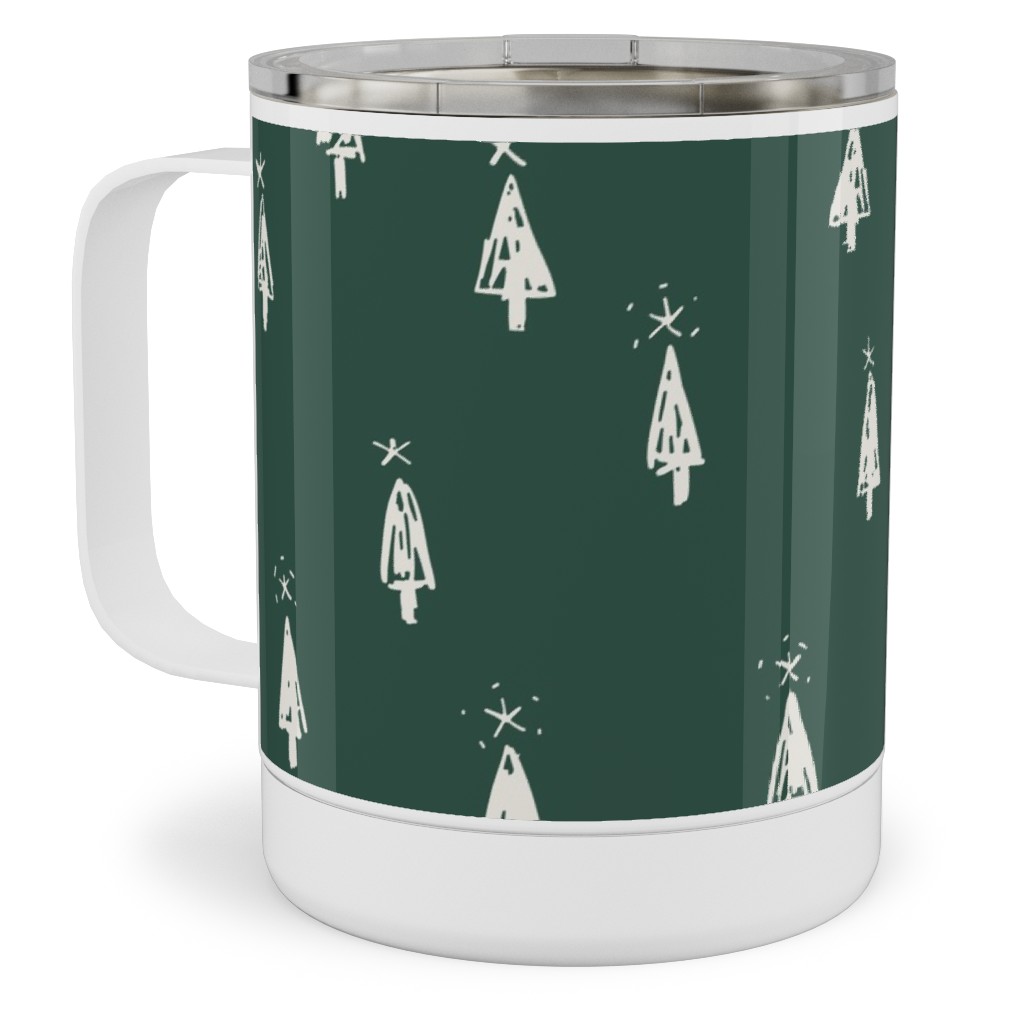 Green Christmas Mugs
