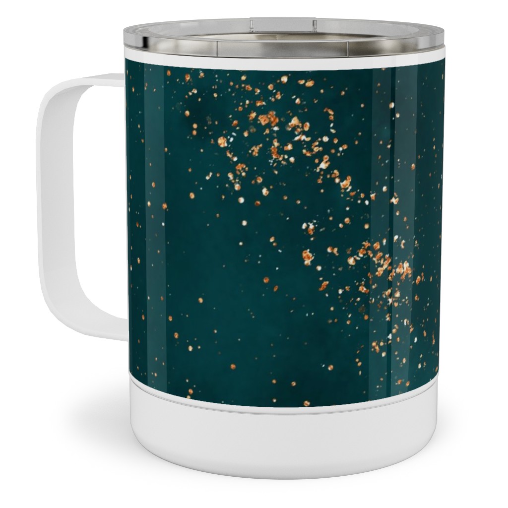 Stardust - Green Stainless Steel Mug, 10oz, Green, Classic Green